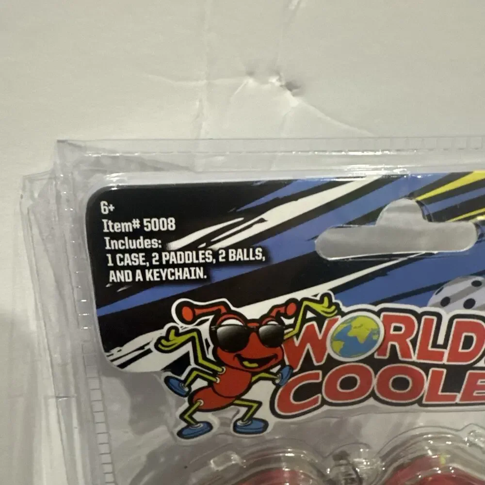 World’s Coolest Mini Pickleball Set Keychain Paddles Balls Sealed Toy Game